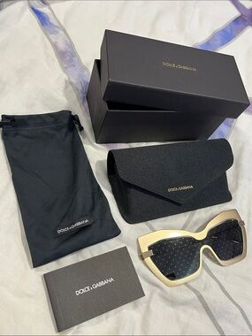 Dolce & Gabbana DG2224 Sunglasses with Polka Dot Lenses